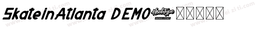 SkateInAtlanta DEMO字体转换